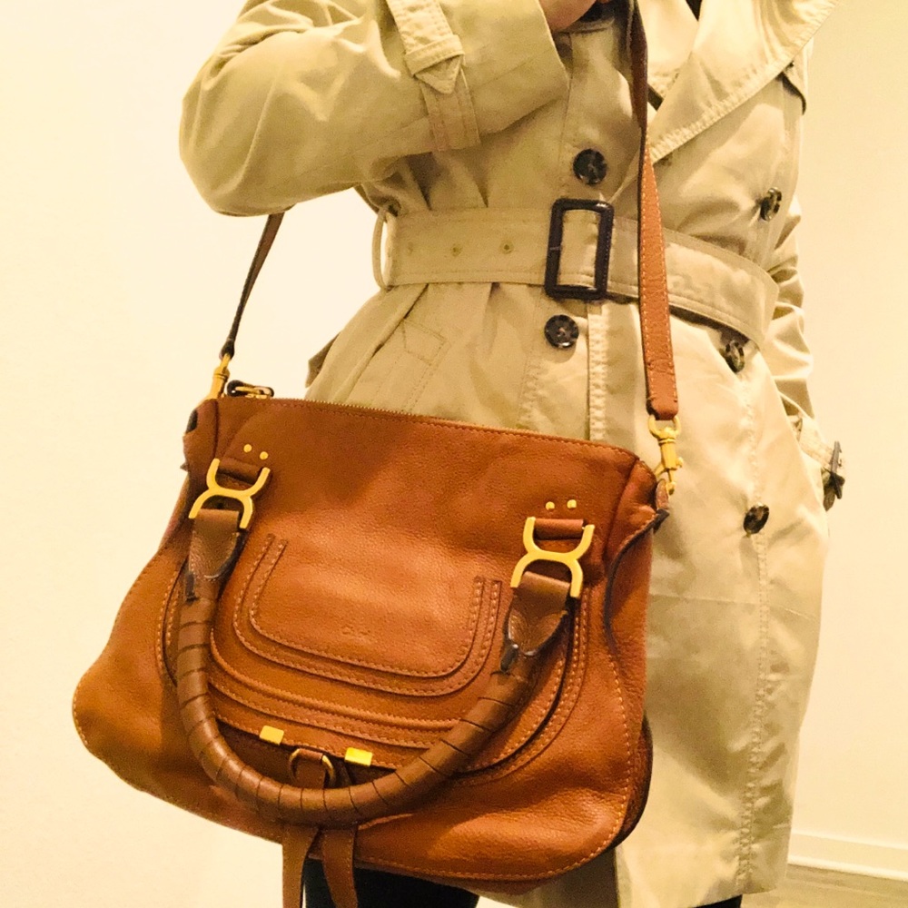 🛍🛍🥳🥳❤️❤️✨CHLOE MEDIUM MARCIE SATCHEL W/STRAP✨✨